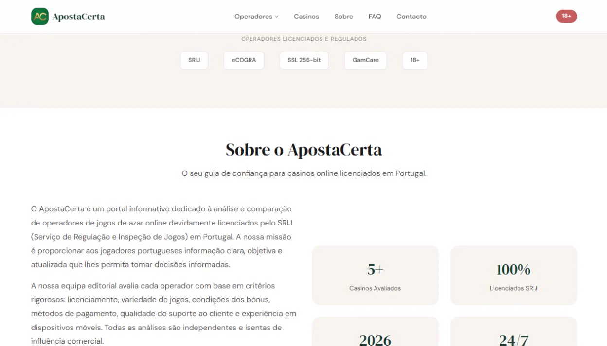ApostaCerta editorial overview