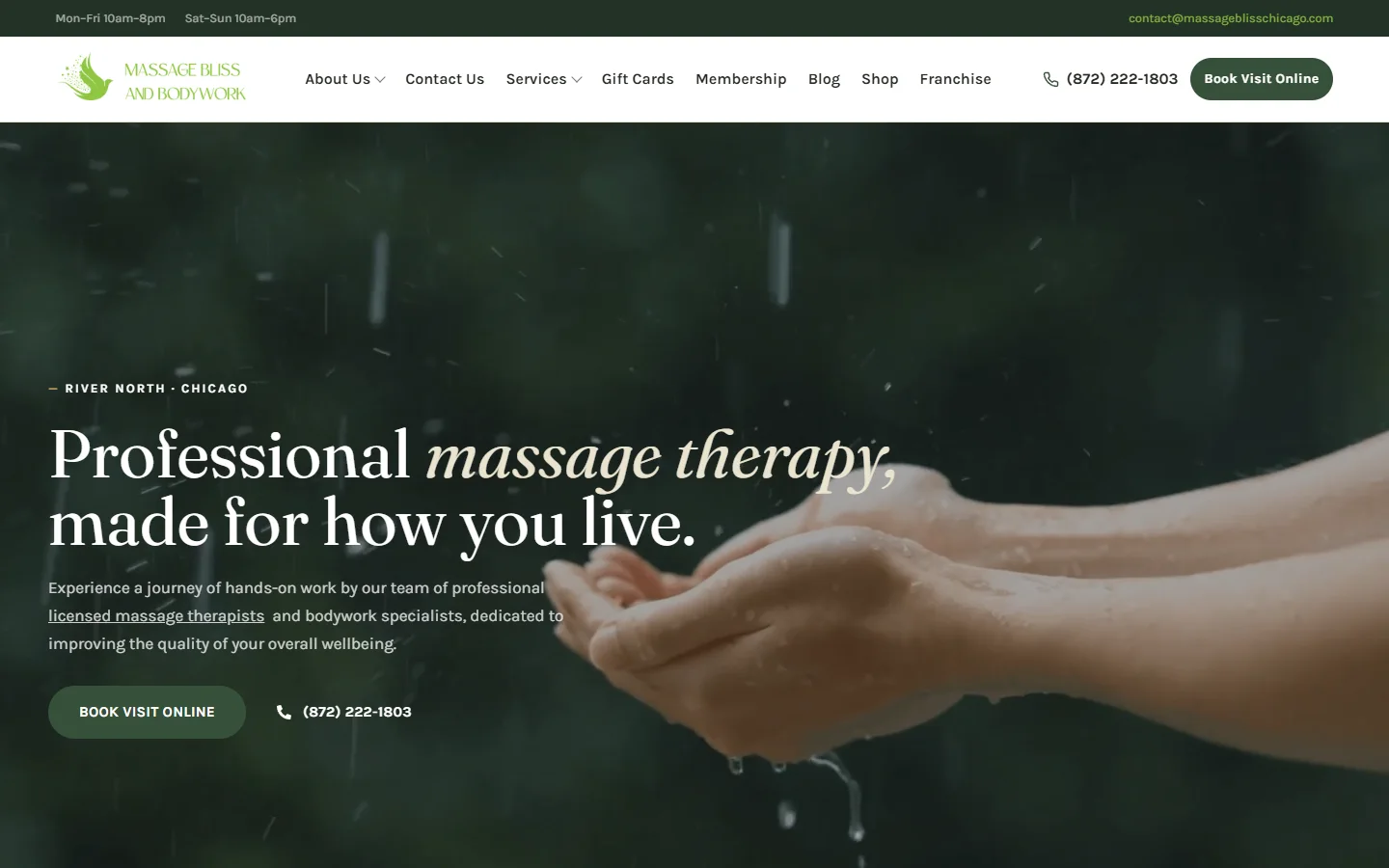 Massage Bliss and Bodywork homepage