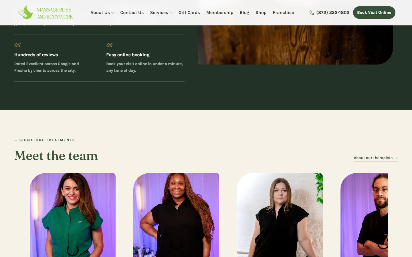 Massage Bliss and Bodywork therapists